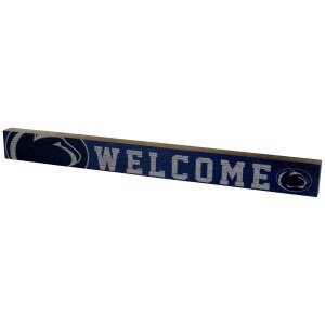 table top stick sign Welcome with Penn State Athletic Logos